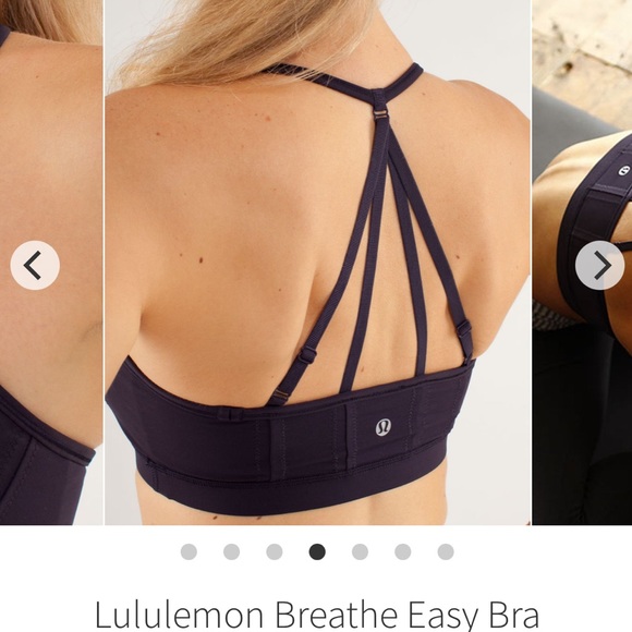 Lululemon breather easy bra size 10 black swan purple rare find - Picture 7 of 8